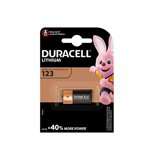Batteri | Duracell® Lithium - CR123/CR123A 3V Litium Batteri- - 1.stk - DELUXECOVERS.DK