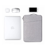 Macbook Sleeve | MacBook Pro 16" - DELUXE™ Himalaya Stof Sleeve - Grå - DELUXECOVERS.DK