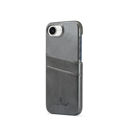iPhone 17e / 16e | iPhone 17e / 16e - NX Design™ Læder Cover M. Kortholder - Grå - DELUXECOVERS.DK