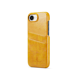 iPhone 17e / 16e | iPhone 17e / 16e - NX Design™ Læder Cover M. Kortholder - Gul - DELUXECOVERS.DK