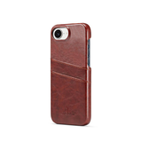 iPhone 17e / 16e | iPhone 17e / 16e - NX Design™ Læder Cover M. Kortholder - Brun - DELUXECOVERS.DK