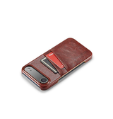 iPhone 17 Air | iPhone 17 Air - NX Design™ Læder Cover M. Kortholder - Brun - DELUXECOVERS.DK