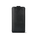 iPhone 15 | iPhone 15 - Verona Læder Sleeve M. Lukning - Black Onyx - DELUXECOVERS.DK
