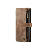 iPhone 15 | iPhone 15 - CaseMe™ Multifunktionel Læder Etui / Pung - Brun - DELUXECOVERS.DK