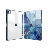 iPad Pro 13 (2024) | iPad Pro 13" (2024/2025) - DeLX™ Marble Cover - Azure Sapphire - DELUXECOVERS.DK