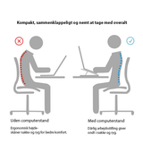 Mobil Stander | Multi-vinkel Stativ til Computer / MacBook - Sammenklappelige - Sølv - DELUXECOVERS.DK