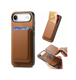 iPhone 17 Air - Valora™ MagSafe Kortholder 2-i-1 Cover - Retro Brun