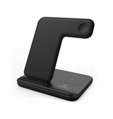 3-i-1 & Multi-Ladestationer | DeLX™ | 3-i-1 Quick Charge Full Trådløs Docking Ladestation 15W - Sort - DELUXECOVERS.DK