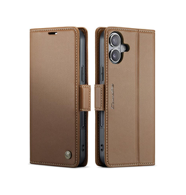 iPhone 17 - CaseMe™ Neo Læder Cover / Pung - Brun
