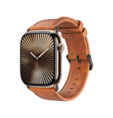 Apple Watch 38mm | Apple Watch (38/40/SE/41/42mm) - DUX DUCIS™ Business ægte læderrem - Lys Brun - DELUXECOVERS.DK