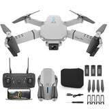 Drone | E88 PRO™ - Begynder Drone - Sammenklappelig - Grå - DELUXECOVERS.DK