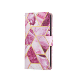 iPhone 16e | iPhone 16e - UNIQ™ Marble Læder Etui - Purple - DELUXECOVERS.DK