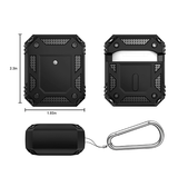 Airpods 1/2 | AirPods (1/2) | HARDCASE™ Stødsikkert Cover - Sort - DELUXECOVERS.DK