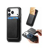 iPhone 17 Pro Max - Valora™ MagSafe Kortholder 2-i-1 Cover - Retro Sort