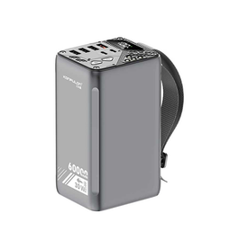Powerbank | KONFULON® 60K | 30W Powerbank 60.000 mAh - Grå - DELUXECOVERS.DK