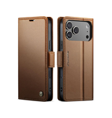 iPhone 17 Pro - CaseMe™ Neo Læder Cover / Pung - Brun