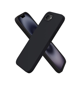 iPhone 16e | iPhone 16e - Deluxe™ Soft Touch Silikone Cover - Sort - DELUXECOVERS.DK