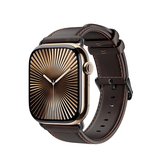 Apple Watch 42mm | Apple Watch (42/44/SE/45/46/49mm) - DUX DUCIS™ Business ægte læderrem - Brun - DELUXECOVERS.DK