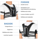 Universal Løbeudstyr | Refleks løbevest m. mobil holder - Universal - DELUXECOVERS.DK