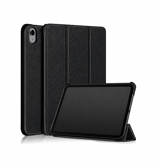 iPad Mini 6 | iPad Mini 6/7 (2021/2024) - NX Design™ Smart Trifold PU Læder Cover - Sort - DELUXECOVERS.DK