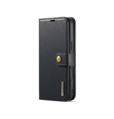 iPhone 17 Pro Max | iPhone 17 Pro Max - Vintage 2-i-1 læder etui (aftageligt cover) – Sort – DG.MING™ - DELUXECOVERS.DK