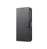 iPhone 16e | iPhone 16e - LC.IMEEKE™ Læder Cover M. Kortholder - Sort - DELUXECOVERS.DK