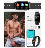 SmartWatch | Aktivitetsur IP67 - måler puls, skridt, aktivitet og søvn - Sort - DELUXECOVERS.DK