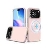 iPhone 17 Pro Max | iPhone 17 Pro Max - Deluxe™ Soft Touch Silikone Cover - MagSafe-kompatibel - Lyserød - DELUXECOVERS.DK