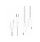 USB-C til USB-C | Fast-Charge Kabel – Hvid – 2m (100W)