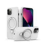 iPhone 12 Pro | iPhone 12 Pro - DeLX™ Silikone Cover m. MagSafe Ring - Hvid - DELUXECOVERS.DK