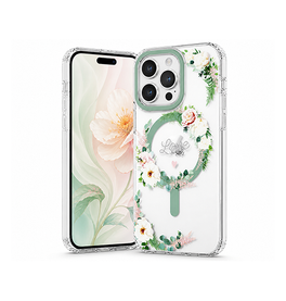 iPhone 15 Pro | iPhone 15 Pro - LUX™ MagSafe Silikone Cover - Floral - DELUXECOVERS.DK