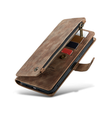 iPhone 16 Pro Max | iPhone 16 Pro Max - CaseMe™ Multifunktionel Læder Etui / Pung - Brun - DELUXECOVERS.DK