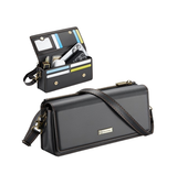 iPhone 16e | iPhone 16e - CaseMe™ Multifunktionel Skuldertaske - Sort - DELUXECOVERS.DK