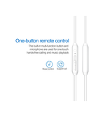 USB-C In-Ear Høretelefoner med Mikrofon - HiFi Mega Bass - Hvid