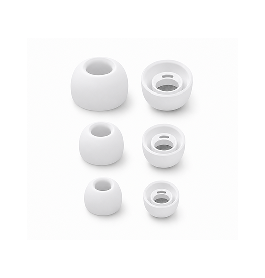 Airpods Pro 2 | AirPods Pro (1/2) XDCASE™ - Silikone Ørepropper - Grå/Hvid - DELUXECOVERS.DK