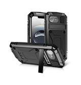 iPhone 16e | <AAA>iPhone 16e - R-JUST™ Safeguard Vandtæt 360° Cover - Sort - DELUXECOVERS.DK