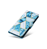 Samsung Galaxy S24 Plus | Samsung Galaxy S24 Plus - UNIQ™ Marble Læder Etui - Ocean - DELUXECOVERS.DK