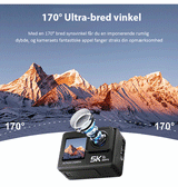 Gadgets | ACTION-5K - HD-sportskamera - SONY 386-sensor - 60 FPS - DELUXECOVERS.DK