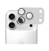 iPhone Beskyttelsesglas | iPhone 17 Pro Max - ENKAY™ 9H Kamera Linse Beskyttelsesglas - Silver Aluminium - DELUXECOVERS.DK