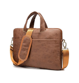 MacBook Taske | MacBook Pro, Air, Neo 13" - Kinmac 360° PU Læder Computer Taske / Sleeve - Brun - DELUXECOVERS.DK