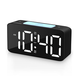 Vækkeur M. RGB Temperatur- og Fugtighedsvisning