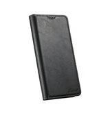 iPhone 16 Plus | iPhone 16 Plus - Suteni® Oil Wax Lædercover - Sort - DELUXECOVERS.DK