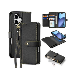 iPhone 17 | iPhone 17 - DUX DUCIS™ 2-i-1 Læder Etui M. Aftageligt Cover - sort - DELUXECOVERS.DK