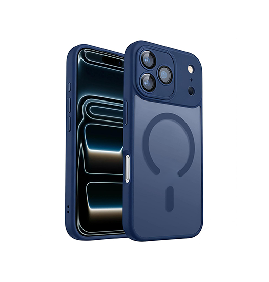 iPhone 17 Pro Max - XDCASE™ Frostet M. MagSafe Cover - Blå