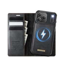 iPhone 17 Pro Max - CaseMe™ Premium Læder Cover / Pung - Sort