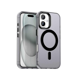 iPhone 17 | iPhone 17 - DeLX™ MagSafe Silikone Cover - Sort/Grå - DELUXECOVERS.DK