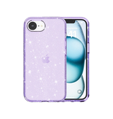iPhone 17e / 16e | iPhone 17e / 16e - DeLX™ Glitter Silikone Cover - Lilla - DELUXECOVERS.DK