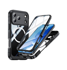 iPhone 17 Pro | iPhone 17 Pro - ToughCase Hybrid-X Håndværker Cover - Sort - DELUXECOVERS.DK