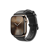 Apple Watch 42mm | Apple Watch (42/44/SE/45/46/49mm) - DUX DUCIS™ Business ægte læderrem - Sort - DELUXECOVERS.DK