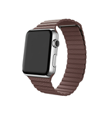 Apple Watch 38mm | Apple Watch (38/40/SE/41mm) - Valence™ Loop Læder Rem - Mørkebrun - DELUXECOVERS.DK